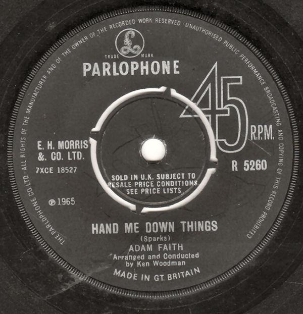 Adam Faith - Hand Me Down Things