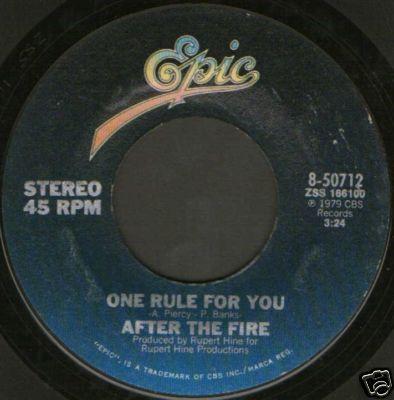 After The Fire - One Rule For You
