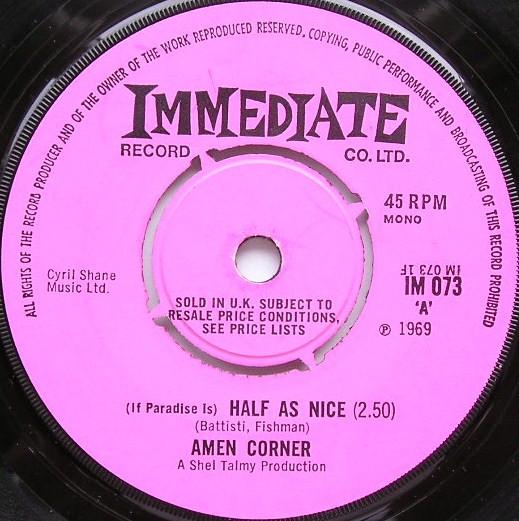 Amen Corner - (If Paradise Is) Half As Nice