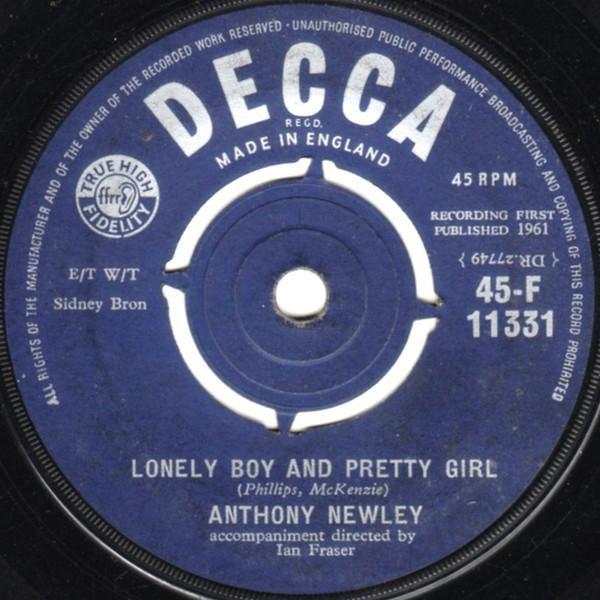 Anthony Newley - Lonely Boy And Pretty Girl