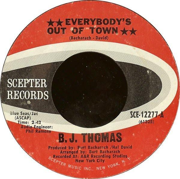 B.J. Thomas - Everybody's Out Of Town