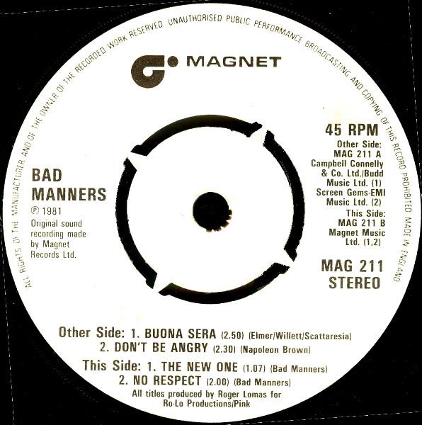 Bad Manners - Special 'R 'n' B' Party Four E.P.