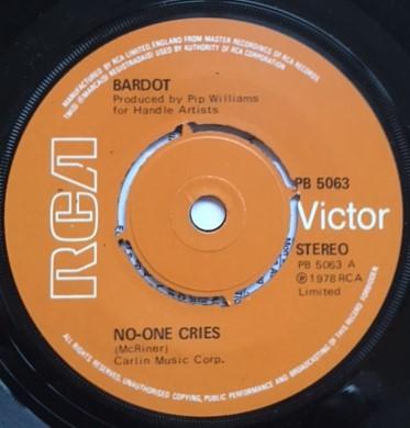 Bardot (3) - No-One Cries