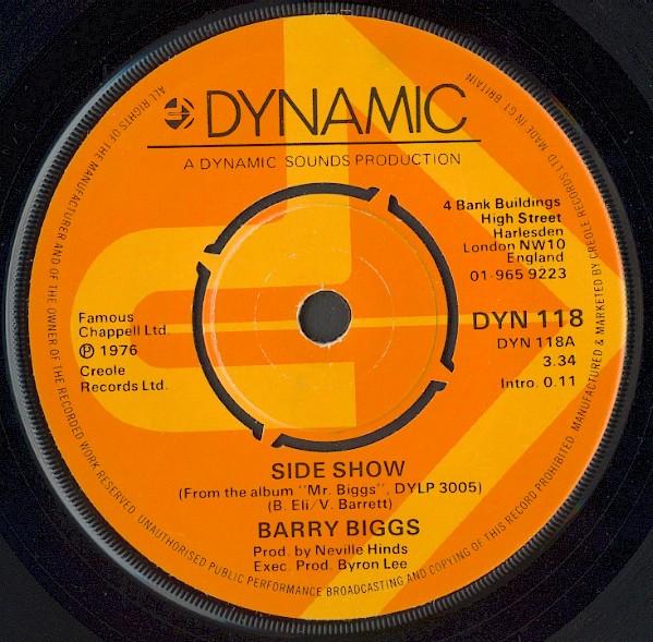 Barry Biggs - Side Show / I'll Be Back