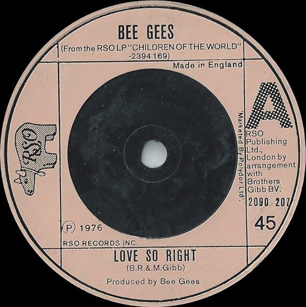Bee Gees - Love So Right