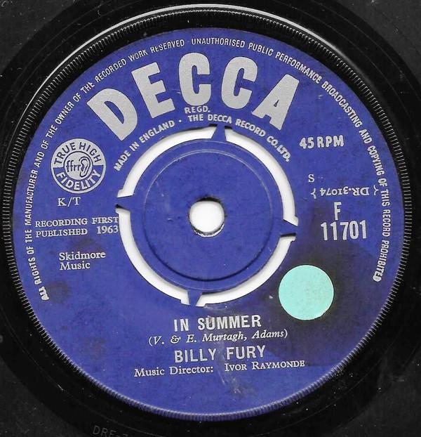 Billy Fury - In Summer