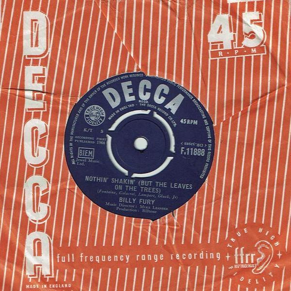 Billy Fury - Nothin' Shakin' (But The Leaves On The Trees)