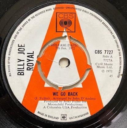 Billy Joe Royal - We Go Back