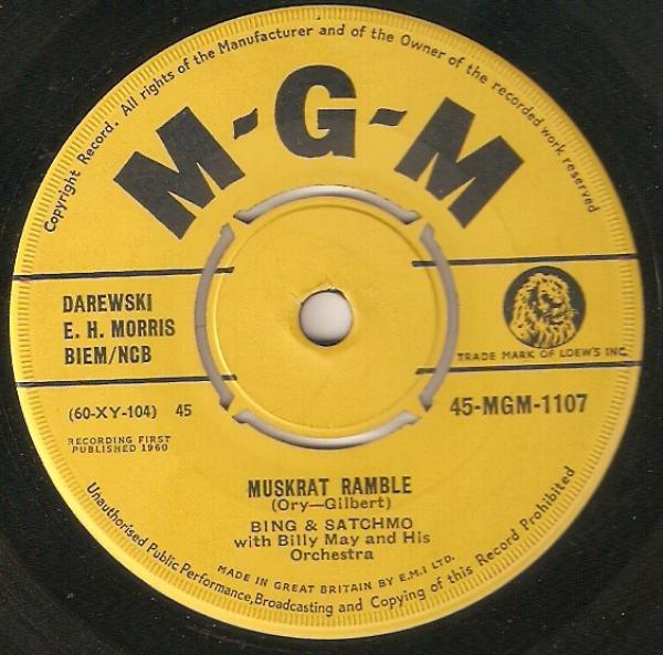 Bing Crosby, Satchmo (2) - Muskrat Ramble / Dardanella