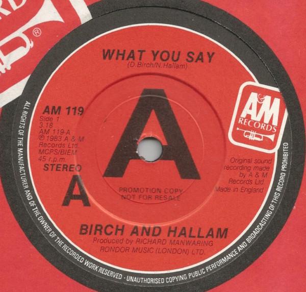 Birch And Hallam - What You Say