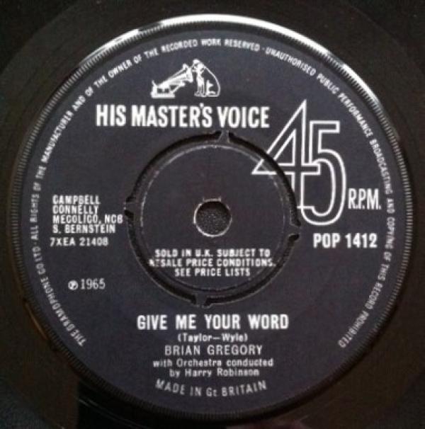 Brian Gregory (3) - Give Me Your Word
