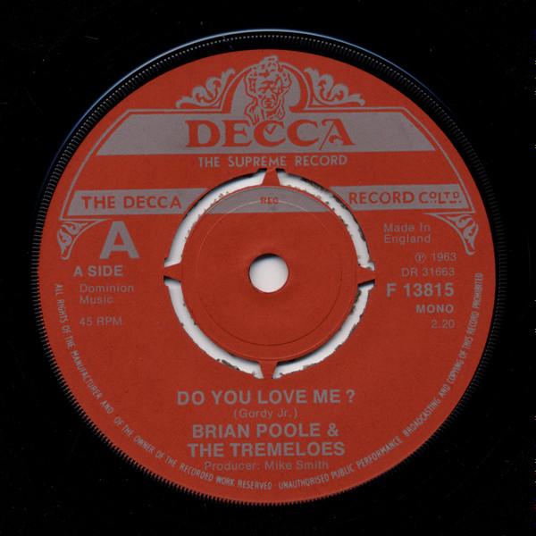 Brian Poole & The Tremeloes - Do You Love Me? / Someone, Someone
