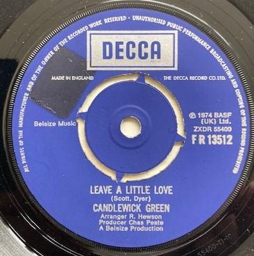 Candlewick Green - Leave A Little Love
