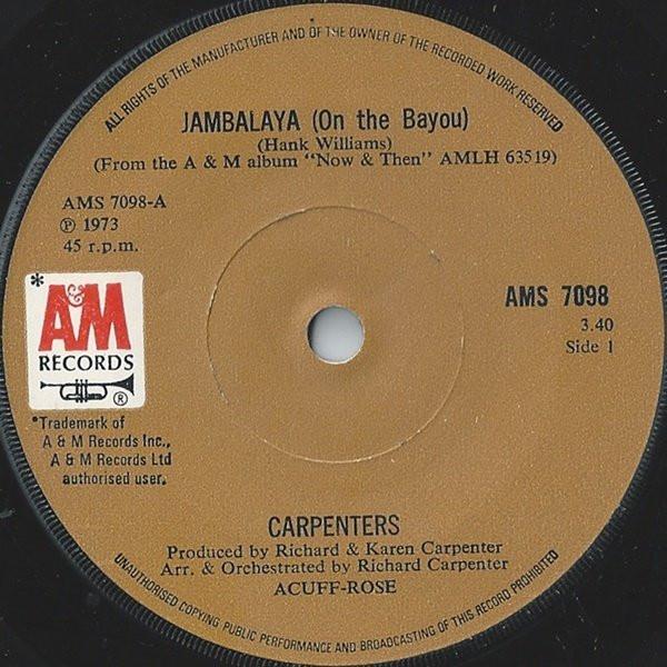 Carpenters - Jambalaya (On The Bayou)