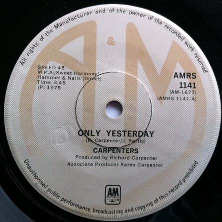 Carpenters - Only Yesterday