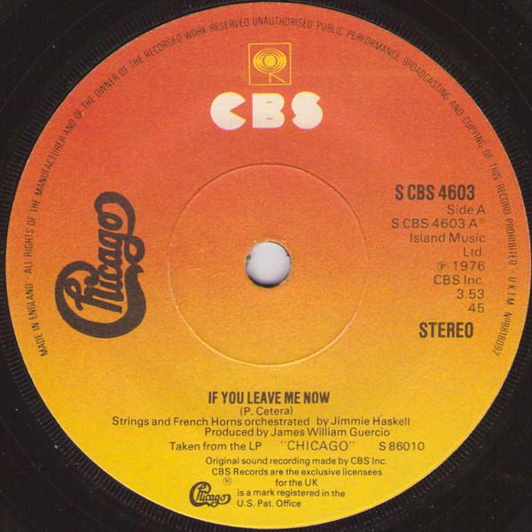 Chicago  - If You Leave Me Now