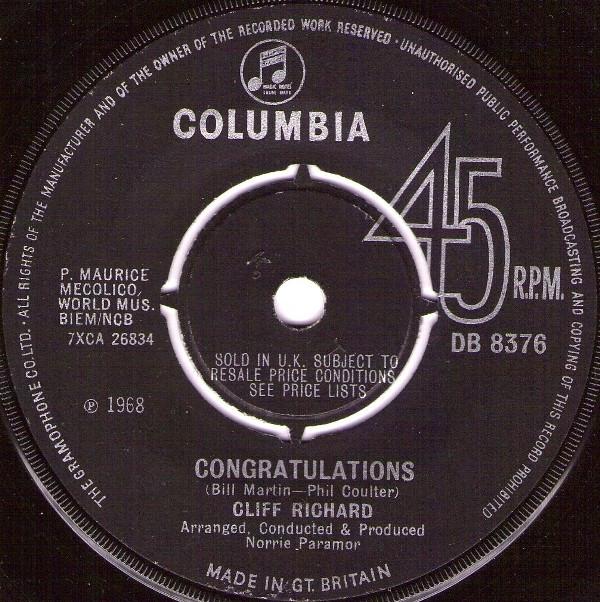 Cliff Richard - Congratulations