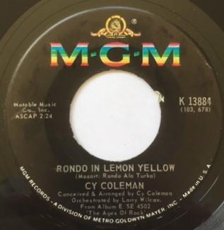 Cy Coleman - Rondo In Lemon Yellow