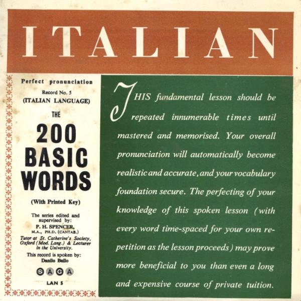 Danilo Bullo - Italian - The 200 Basic Words