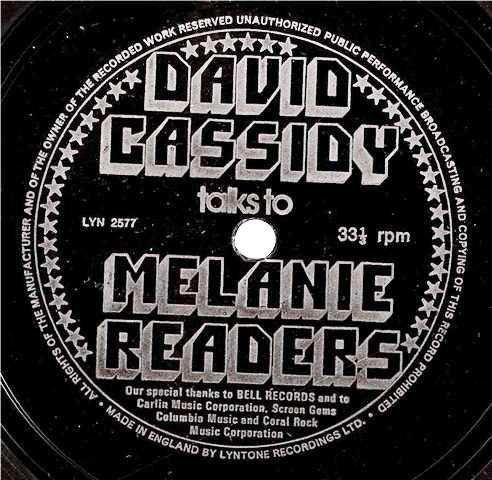 David Cassidy - David Cassidy Talks To Melanie Readers