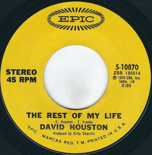 David Houston - The Rest Of My Life / Soft, Sweet And Warm