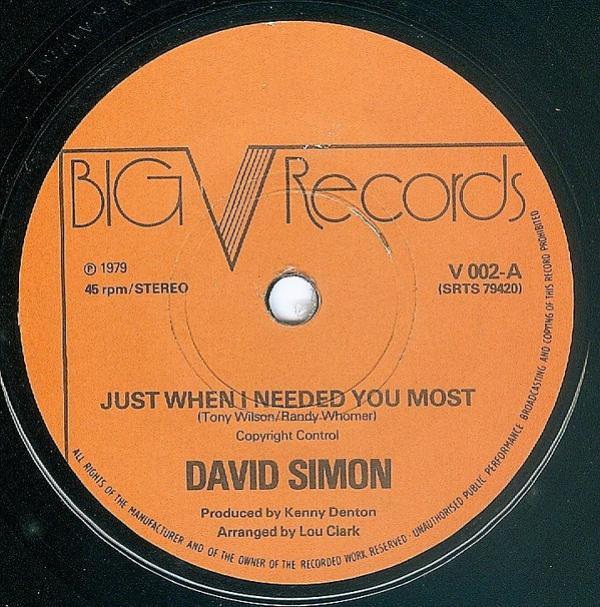 David Simon (4) - Just When I Needed You Most
