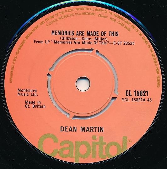 Dean Martin - Memories Are Made Of This