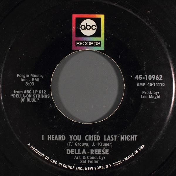 Della Reese - I Heard You Cried Last Night