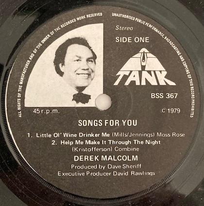 Derek Malcolm (2) - Songs For You
