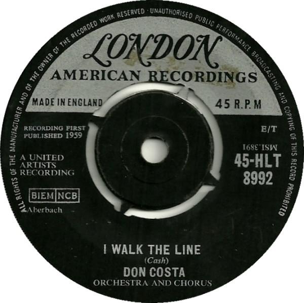 Don Costa's Orchestra And Chorus - I Walk The Line / Cat Walk