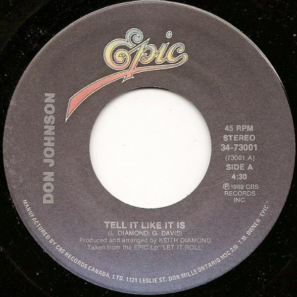 Don Johnson - Tell It Like It Is
