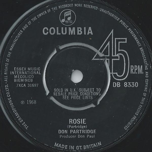 Don Partridge - Rosie
