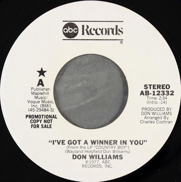 Don Williams (2) - I've Got A Winner In You