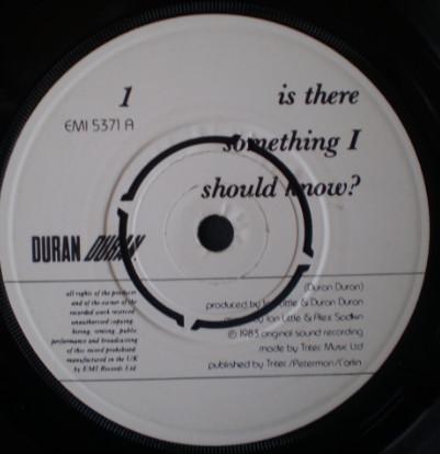 Duran Duran - Is There Something I Should Know?