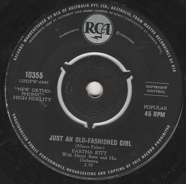 Eartha Kitt, Henri René And His Orchestra - Just An Old-Fashioned Girl / Lullaby Of Birdland