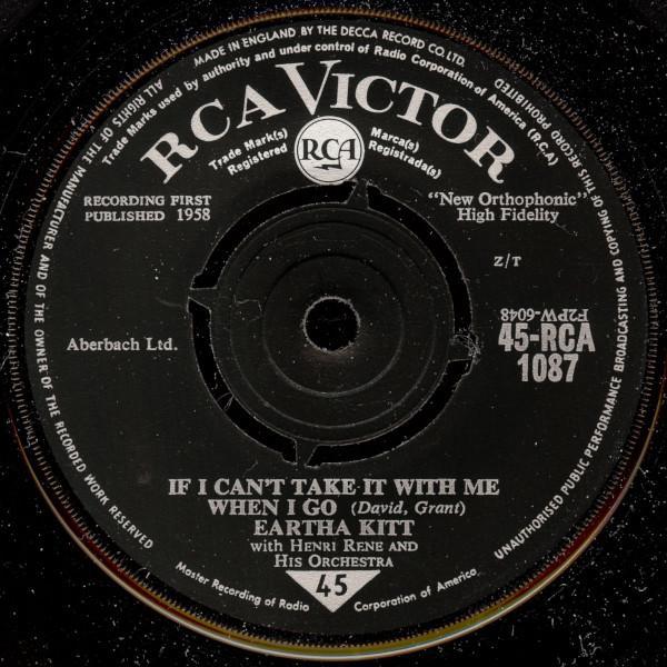 Eartha Kitt, Henri René And His Orchestra - If I Can't Take It With Me (When I Go)