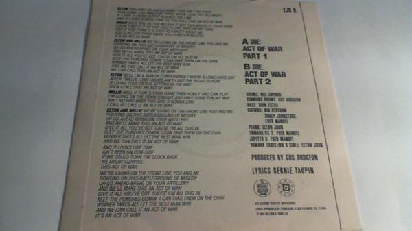 Elton John, Millie Jackson - Act Of War