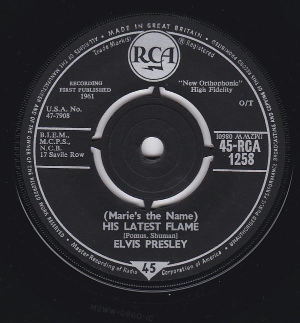 Elvis Presley - His Latest Flame / Little Sister