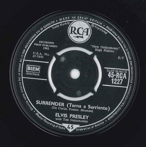 Elvis Presley, The Jordanaires - Surrender (Torna A Surriento)