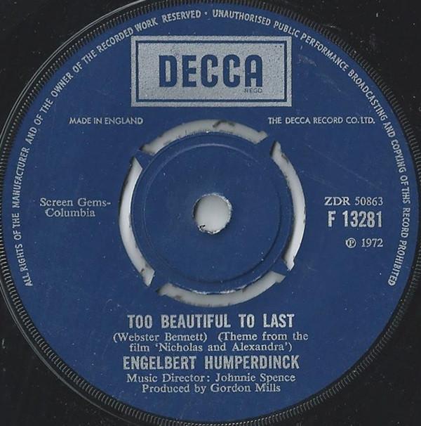 Engelbert Humperdinck - Too Beautiful To Last