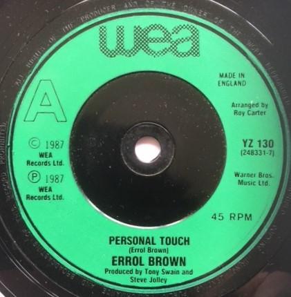 Errol Brown - Personal Touch