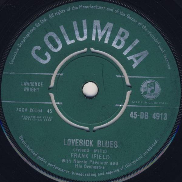 Frank Ifield, Norrie Paramor And His Orchestra - Lovesick Blues