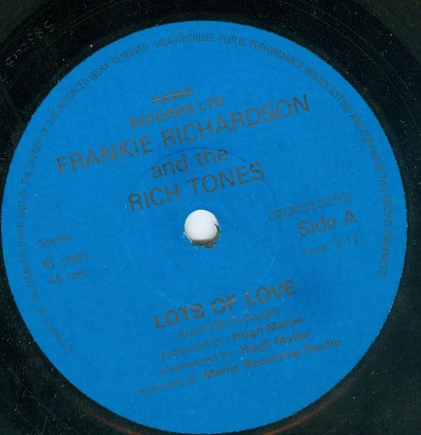Frankie Richardson, Rich Tones  - Lots Of Love
