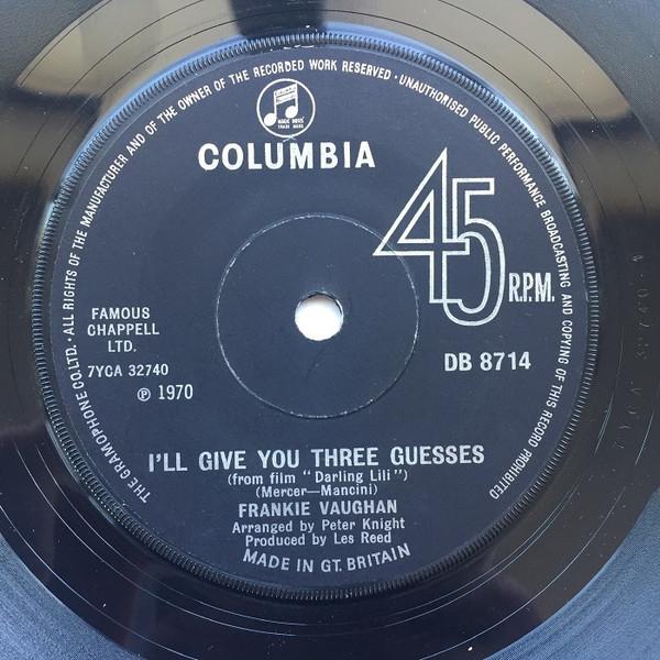 Frankie Vaughan - I'll Give You Three Guesses
