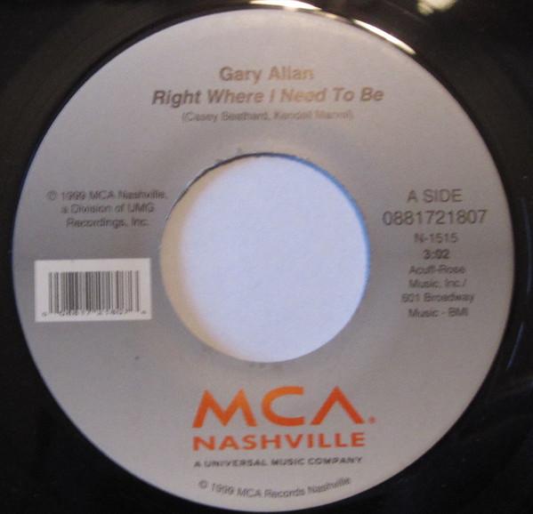 Gary Allan (2) - Right Where I Need To Be