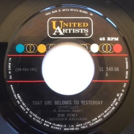 Gene Pitney - That Girl Belongs To Yesterday