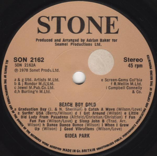 Gidea Park - Beach Boy Gold