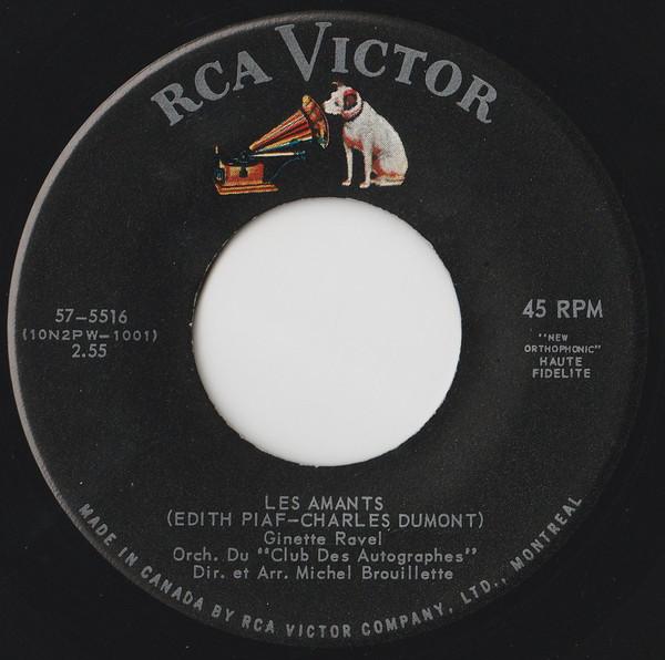 Ginette Ravel - Les Amants / Ou Es-Tu Mon Amour?