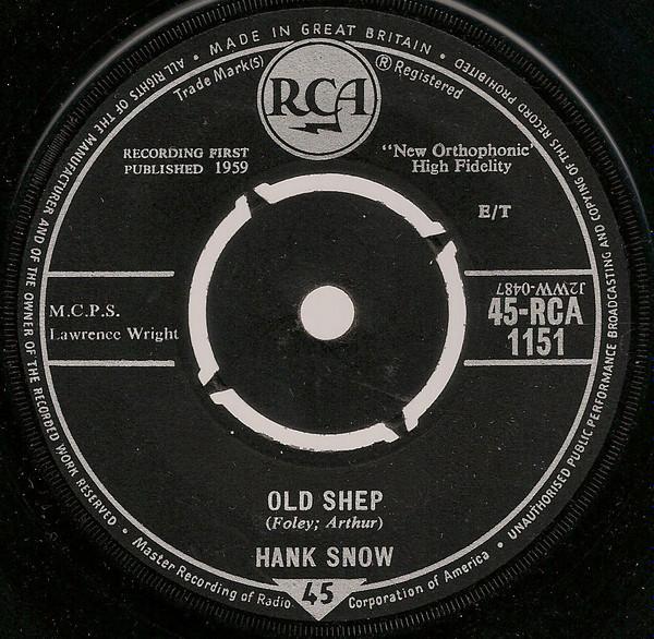 Hank Snow - Old Shep