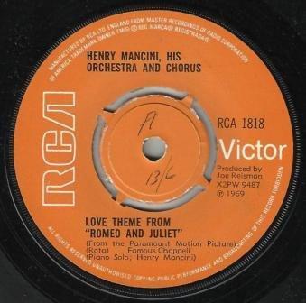 Henry Mancini And His Orchestra And Chorus - Love Theme From Romeo & Juliet / The Windmills Of Your Mind